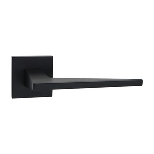 มือจับประตูอะลูมิเนียมสังกะสีสีดำ/โครเมียมซาตินทันสมัยจากโรงงานโดยตรง - ราคาไม่แพงและมีสไตล์ - Product Image 3