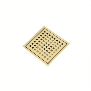 Desagüe de Ducha Cuadrado de 6 Pulgadas, Diseño Moderno Pulido, Fácil de Limpiar, Conexión Roscada - Product Image 1