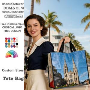 Produsen Tas Belanja Logo Kustom, Tas Belanja Anyaman PP Tahan Air, Murah, Dapat Digunakan Kembali, Tas Belanja Grosir untuk Promosi - Product Image 1