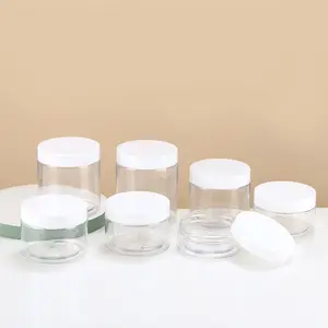 12 Pack 20g/20ml+12 Pack 4 oz Small Plastic Containers with Lids Cosmetic  Sample Jar - for Lip Scrub, Body Butters, Cream, Slime, Craft Storage