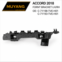 Bracket Depan Body Kit MUYANG Berkualitas Tinggi untuk Honda Accord 2018 OE C-71198-TVE-H01C-71193-TVE-H01 Hitam