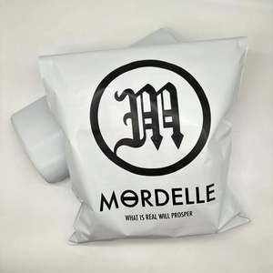 Biodegradable Custom LOGO Printed High Quality Matte <b>White</b> Poly Matte Mailer Black Logistics Packaging <b>Silver</b> Mailing <b>Bag</b> - Product Image 3