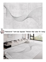 Tapis de salon moderne style crème, grande surface, résistant aux taches, facile à nettoyer, antidérapant, aspect luxueux, pour la maison et les voyages