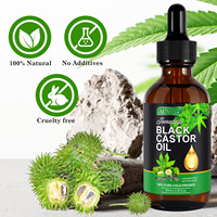 Huiles essentielles pour le massage corporel Aliver Skin Care, soulagement de la peau sèche, amélioration de la circulation sanguine, huile de ricin noire jamaïcaine pour unisexe