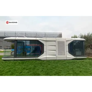Furnished Cabin Homes Villa House 40ft Container Homes Capsule Office Pod