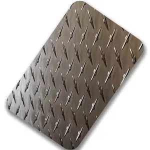 Tear Drop Diamond Stainless Steel Checkered Sheet 304 316 Chequered Steel Plate Decoration Stainless Steel Embossed Sheet