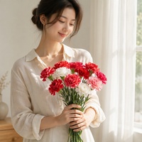 Bouquet de fleurs artificielles en soie de 8 cm, style pastoral, pour la fête des mères, la Saint-Valentin, arrangements en panier, idéal pour l'accueil