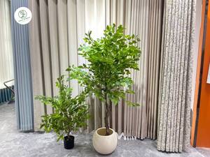 Bonsaï d'intérieur artificiel protégé contre les UV, arbre en plastique simulé jardin botanique, espace extérieur, pots de fête pour le bureau, feuilles plantées - Product Image 2