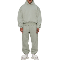 Survêtements Essentiels en Coton de Haute Qualité Personnalisés pour Hommes, Ensemble de Survêtement de Luxe Surdimensionné à Capuche Unisexe Poids Lourd