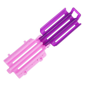 Bigoudis sans chaleur à clipser, violet rose, 50 pièces par sachet, pour un volume et un effet rebondi - Product Image 4