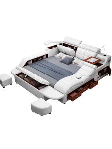 <span class=keywords><strong>Lit</strong></span> intelligent à LED, <span class=keywords><strong>lit</strong></span> multifonction, <span class=keywords><strong>lit</strong></span> intelligent avec massage, canapé-<span class=keywords><strong>lit</strong></span> intelligent, chambre à coucher intelligente - Product Image 4