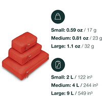 Ensemble de cubes de rangement de voyage en nylon imperméable de qualité supérieure, personnalisable avec logo, vente en gros OEM, compression, 3 pièces