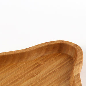 Plato rectangular de madera de bambú, vajilla moderna, bandeja de frutas y nueces, diseño de amor, ahorro de espacio duradero para fiestas infantiles - Product Image 6