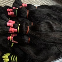 Toupet pour homme en cheveux indiens bruts, couleur brun naturel, cheveux ondulés et lisses