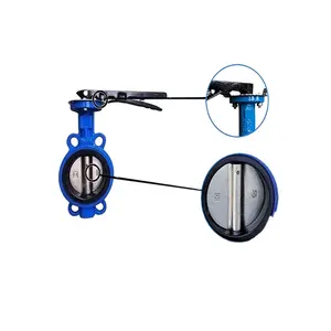Handle 10 Inch Butterfly Valve Ressilient Seat