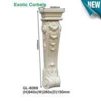 Corsage en polyuréthane de haute qualité, éléments décoratifs pour cheminée, décoration d'entrée