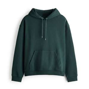 Sudadera con Capucha para Hombre, Corte Regular, 100% Algodón, Felpa, Ecológica, Estilo Pullover, Hombros Caídos, con Bolsillo Canguro, para Invierno - Product Image 1