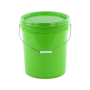 Vente en gros 20L seau en plastique rond imprimé personnalisé avec couvercle poignée moule moulé en étain pour usage alimentaire ou chimique pour le lait - Product Image 5
