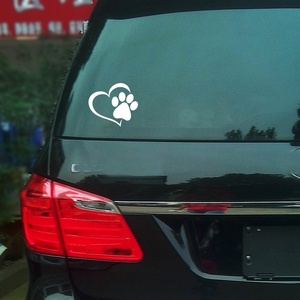 Không thấm nước UV kháng Holographic tình yêu Dog <span class=keywords><strong>Paw</strong></span> xe chuyển decal xe cửa sổ Sticker HOLO biểu tượng tùy chỉnh Vinyl chết cắt dán - Product Image 4
