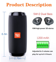 Altavoz Subwoofer Activo para Exteriores TG117 Personalizado, Resistente al Agua, Salida de 50-100W, IPX7, para Computadora, Cine en Casa
