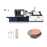 Machine de moulage par injection horizontale en plastique à succès avec pompe pour la production de vaisselle et de contenants alimentaires en PP et polystyrène