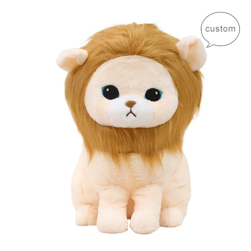 Özel sevimli mini aslan kral vahşi hayvanlar oyuncaklar çocuklar için doldurulmuş hayvan peluş oyuncaklar