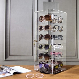 Acrylic xoay Kính mát Eyewear Bộ sưu tập kính mát chủ kính trường hợp công suất Kính mát Eyewear Organizer 24 cặp - Product Image 1