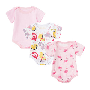 Gerber Rompertjes voor baby's, uniseks, thema olifanten, set van 8 Gerber Rompertjes voor baby's, uniseks, thema olifanten, set van 8
