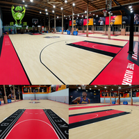 Tapis de sol de sport en vinyle PVC écologique de 8mm terrains d'intérieur tout sport pour diverses activités pour le sol de l'école maternelle