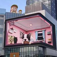 Écran LED publicitaire extérieur 3D P4-P10 pour affichage vidéo, panneau d'affichage numérique extérieur étanche IP65 8K 5000cd