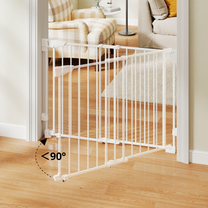 Cancelletto di Sicurezza per Bambini di Grandi Dimensioni in ABS/PVC, Set Regolabile per Scale e Porte Domestiche - Product Image 1