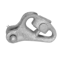 Collier de serrage à vis galvanisé à chaud, collier de serrage à extrémité en acier forgé pour matériel de ligne de distribution électrique aérienne