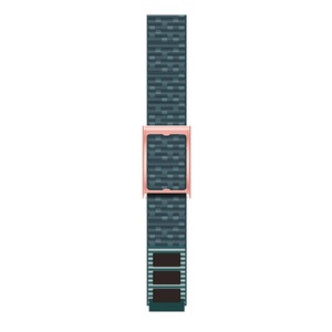 Correa de nailon con marco plateado/negro/oro rosa para Amazfit Helio, pulsera deportiva con velcro, ajustable, transpirable, 24mm, novedad - Product Image 3