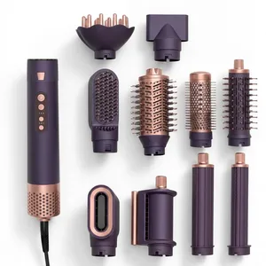 6 en 1 Styler <span class=keywords><strong>sèche</strong></span>-<span class=keywords><strong>cheveux</strong></span> une étape <span class=keywords><strong>sèche</strong></span>-<span class=keywords><strong>cheveux</strong></span> professionnel lisseur bigoudi outils de coiffure brosse à Air chaud Wrap Styler - Product Image 1
