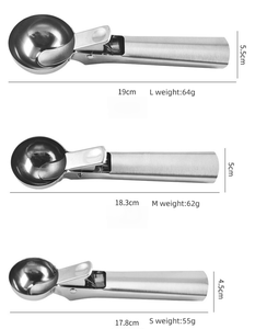 <span class=keywords><strong>3</strong></span> Kind Size Dessert Présentation Cuillère à Crème Glacée Configuration Yaourt Glacé Boutique Fournitures Gelato Cone Holder Spécialité Cuisine Scoop - Product Image 6