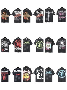 เสื้อยืดผู้ชายผ้าฝ้ายถัก 100% ล้างสีแบบแอซิดวอช สั่งทำขายส่ง ลายเรียบ แขนสั้น สไตล์ทางการ พิมพ์ลายซิลค์สกรีน - Product Image 3