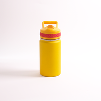 Bouteille d'eau isotherme en acier inoxydable à double paroi de 12 oz, avec couvercle en silicone anti-fuite, personnalisable avec logo JH016, pour le sport, en gros