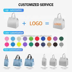 Bolsa Térmica Aislante para Llevar Comida, Personalizable con Logotipo, Reciclable, de Tela No Tejida, para Café, Té con Leche, Postres y Pasteles de Navidad - Product Image 3