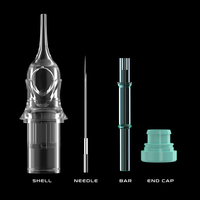 Agujas de Cartucho Desechables SOLONG PMU EN17 RL Nano Square/micro42 Tamaños 0.20-0.35mm Esterilizadas en Caja para Cejas y Labios