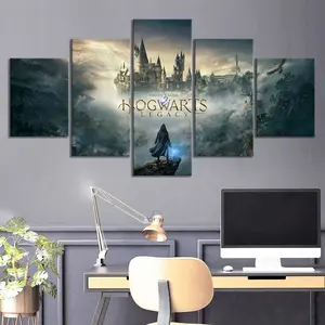 Video Game Hogwarts Legacy Poster Wall Decor Oil Painting Fancy Canvas Painting Wall Art Boy Bedroom Decoration