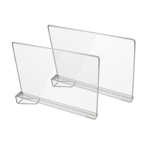 2-mảnh Acrylic kệ với Brochure chủ tách Tủ lưu trữ tổ chức kho nhựa Divider cho tủ quần áo - Product Image 5