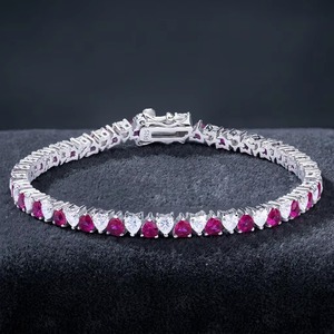 Eco Friendly Moissanite Diamond Tennis <b>Bracelet</b> Elegant Sparkling Fashion Jewelry for Women Engagement Wedding Party For Sale - Product Image 6