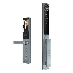 Cerradura Inteligente con Intercomunicador Visual WiFi Tuya, con Reconocimiento Facial y de Huella Dactilar, Compatible con Puertas de Aluminio/Acero, Equipada con Cámara, Aplicación Tuya - Product Image 1