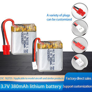 Hoge-prestatie 762725 Li-ion polymeerbatterij 3.7V 380mAh - voor RC modelhelikopters & vliegtuigen, fabrieks prijs gecertificeerd - Product Image 2
