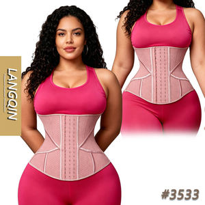 ชุดกระชับสัดส่วน Latex ยี่ห้อ Langqin สำหรับคนไซส์ใหญ่ รุ่น Long Torso  19 โครงเหล็ก  ระดับการกระชับปานกลาง  แบบตะขอเกี่ยว  ยืดหยุ่นสูง ระบายอากาศได้ดี เหมาะสำหรับใช้ทุกวัน - Product Image 1