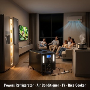 Station d'alimentation portable 3000W, générateur solaire 3072Wh, panneau solaire 600W intégré, LED, QC3.0 pour le camping, hors réseau, à domicile - Product Image 4