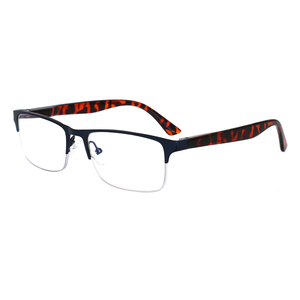 Lunettes de lecture anti-lumière bleue à monture rectangulaire tendance, verres transparents argentés, personnalisables, <span class=keywords><strong>prix</strong></span> de gros, OEM, pour presbytie - Product Image 3