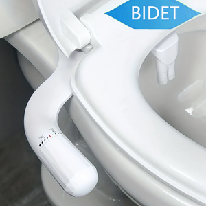 ผู้ผลิตบิเดต์แบบกำหนดเอง ปุ่มพลาสติก น้ำเย็น OEM/ODM บิเดต์แบบไม่ใช้ไฟฟ้า หัวฉีดคู่ ทำความสะอาดตัวเอง สำหรับติดตั้งกับโถสุขภัณฑ์ - Product Image 4