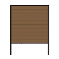 Panneaux de clôture composites en bois-plastique, clôture décorative pour jardin, mur de jardin, clôture d'intimité