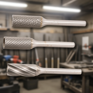 AB8100 Cylindrical Rotary Burr Solid Carbide 9.6 Mm Diameter 19 Mm Length For Metal Grinding And Shaping - Product Image 3